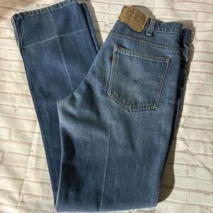 VINTAGE 70s Levi's SF‎ 207 Orange Tab Light Wash Denim Jeans Men's Size 36x34